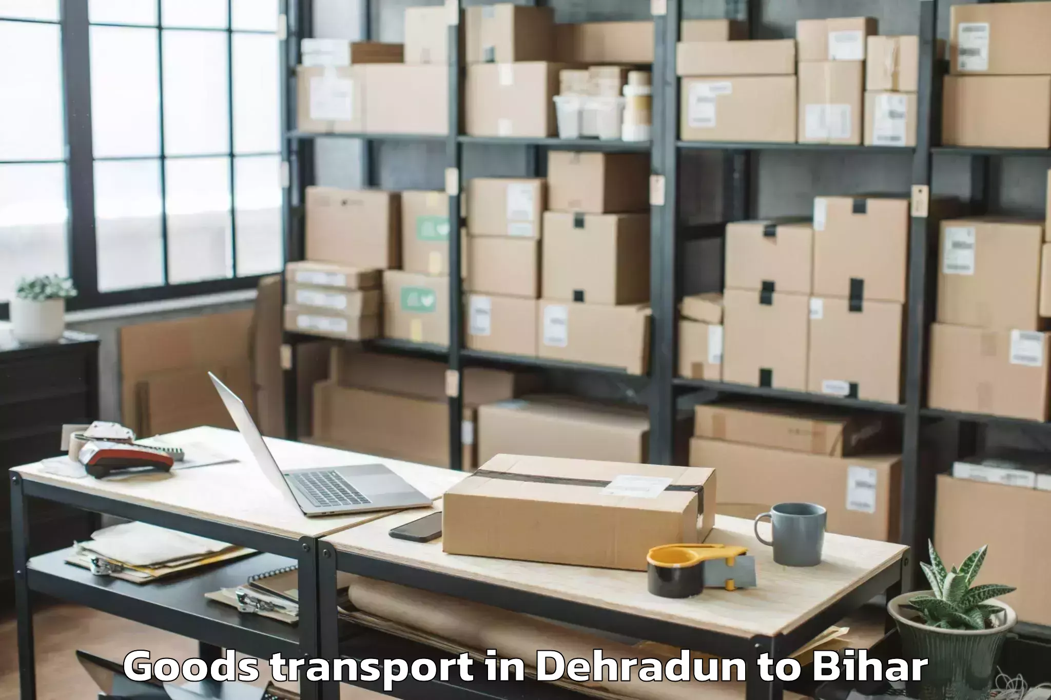 Trusted Dehradun to Marhaura Goods Transport